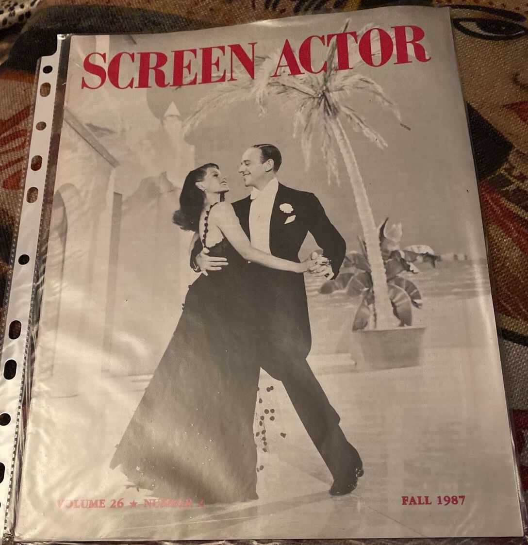 SCREEN ACTOR magazine side cover  Vol 26 # 2 Fall 1987