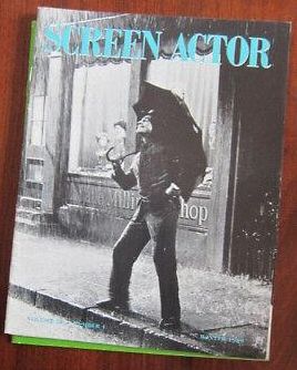 SCREEN ACTOR magazine side cover  Vol 28 # 1 January 1989
