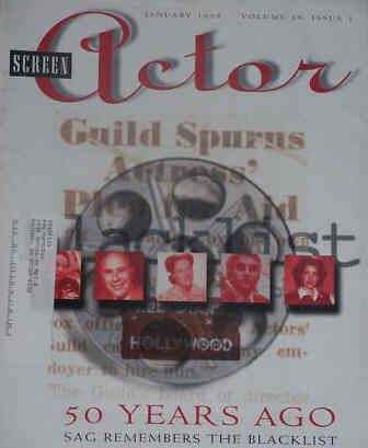 SCREEN ACTOR magazine side cover January 1998
