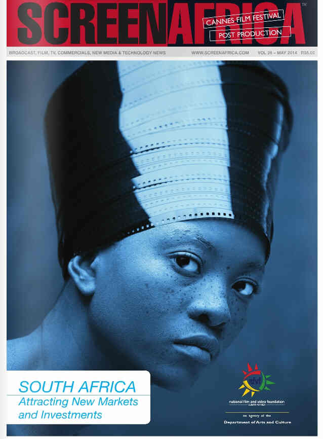 SCREEN AFRICA magazine side cover May 2014