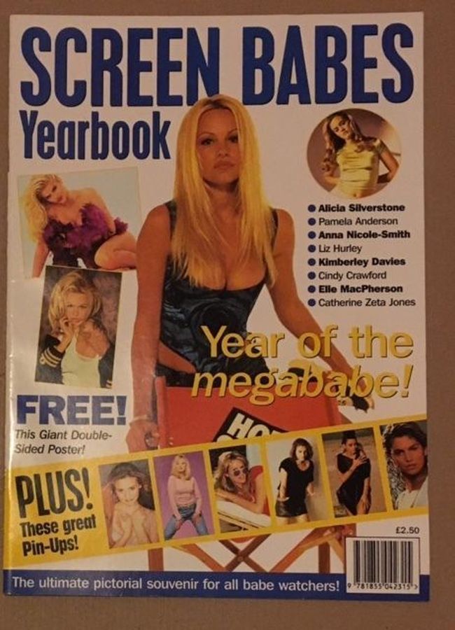 SCREEN BABES magazine side cover  Yearbook  1996