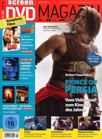 SCREEN BLURAY DVD magazine side cover May 2010