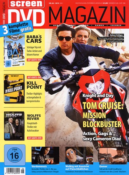 SCREEN BLURAY DVD magazine side cover June 2010