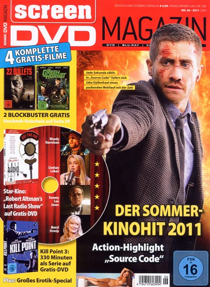 SCREEN BLURAY DVD magazine side cover June 2011
