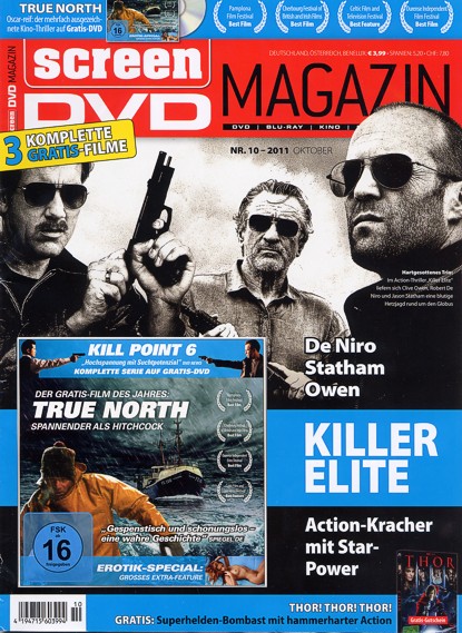 SCREEN BLURAY DVD magazine side cover October 2011