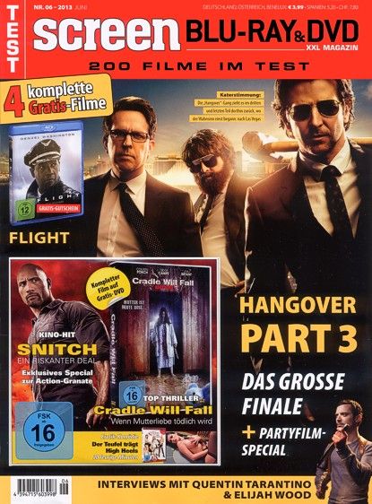 SCREEN BLURAY DVD magazine side cover June 2013