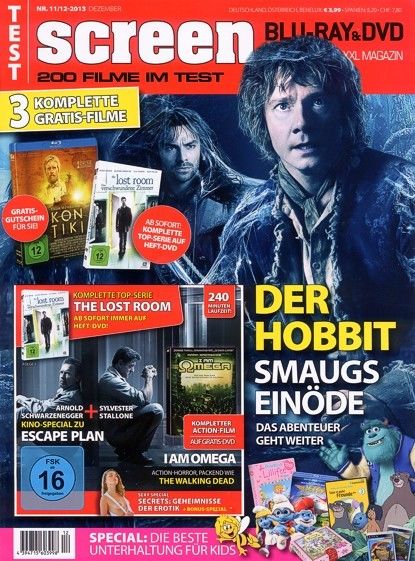 SCREEN BLURAY DVD magazine side cover Issue 12/11/2016 December 2013