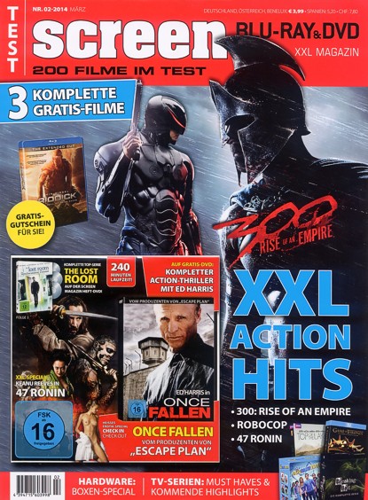 SCREEN BLURAY DVD magazine side cover Issue 2 February 2014