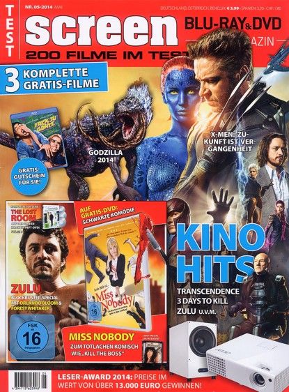 SCREEN BLURAY DVD magazine side cover Issue 5 May 2014