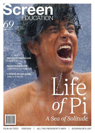 SCREEN EDUCATION (Au) magazine side cover Issue 69 Autumn 2012