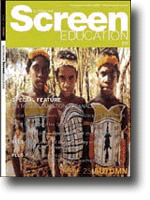 SCREEN EDUCATION (Au) magazine side cover Issue 25 Autumn 2001
