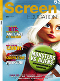 SCREEN EDUCATION (Au) magazine side cover Issue 53 Autumn 2009