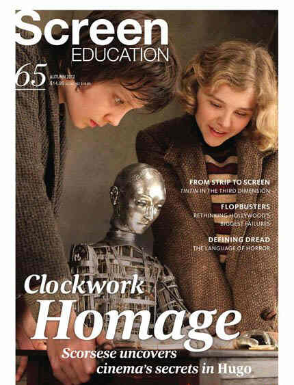 SCREEN EDUCATION (Au) magazine side cover Issue 65 Autumn 2012