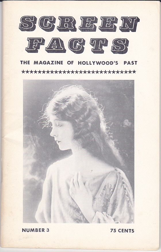 SCREEN FACTS magazine side cover Issue 3  Vol 1 # 3 May/June 1963