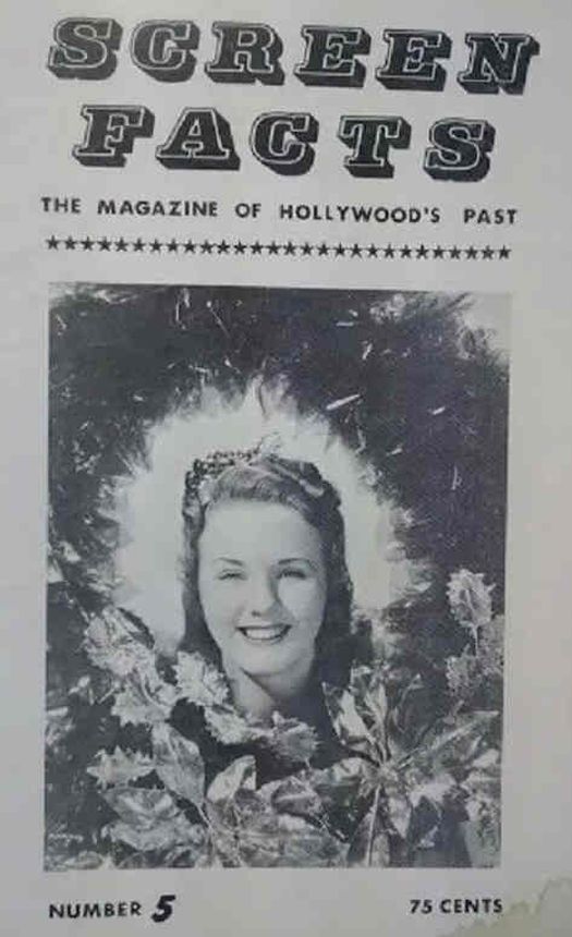 SCREEN FACTS magazine side cover Issue 5  Vol 1 # 5  1963