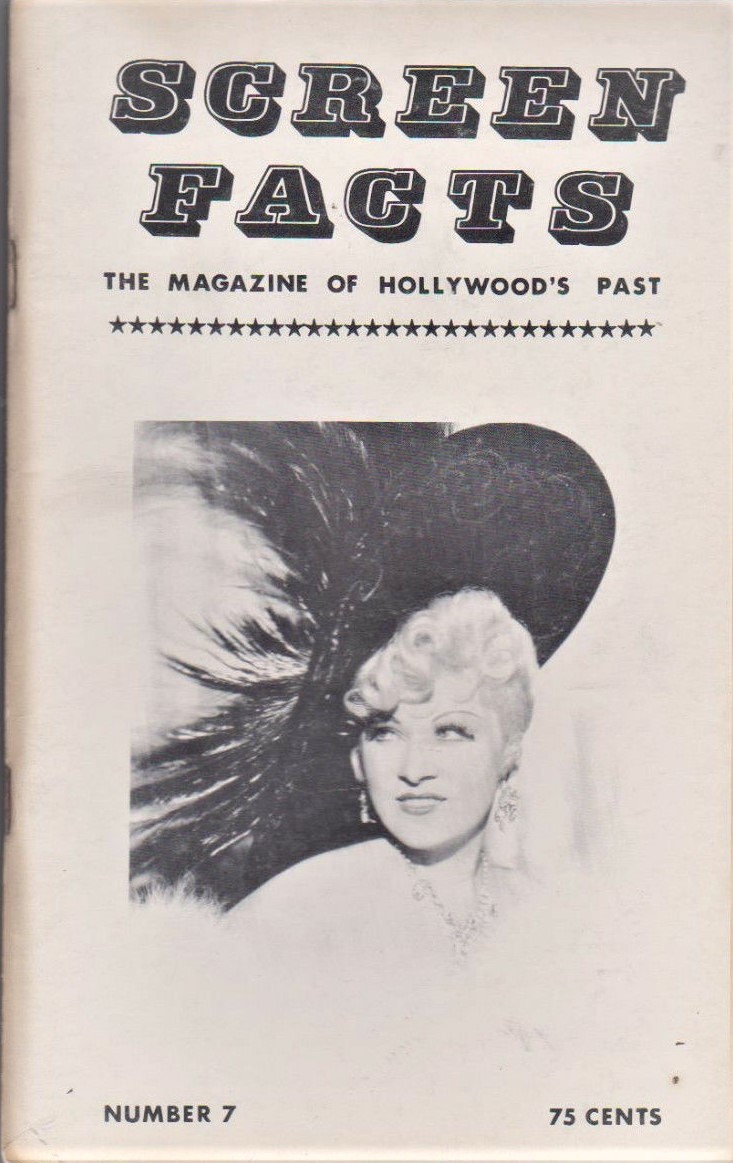 SCREEN FACTS magazine side cover Issue 7  Vol 2 # 1  1964