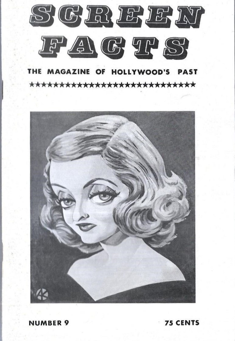 SCREEN FACTS magazine side cover Issue 9  Vol 2 # 3  1965