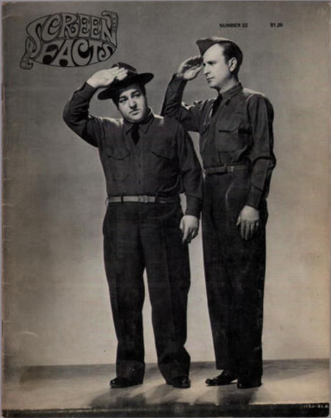 SCREEN FACTS magazine side cover Issue 22  Vol 4 # 4  1970