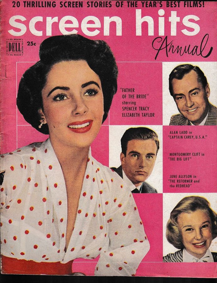 SCREEN HITS ANNUAL magazine side cover Issue 5  1950