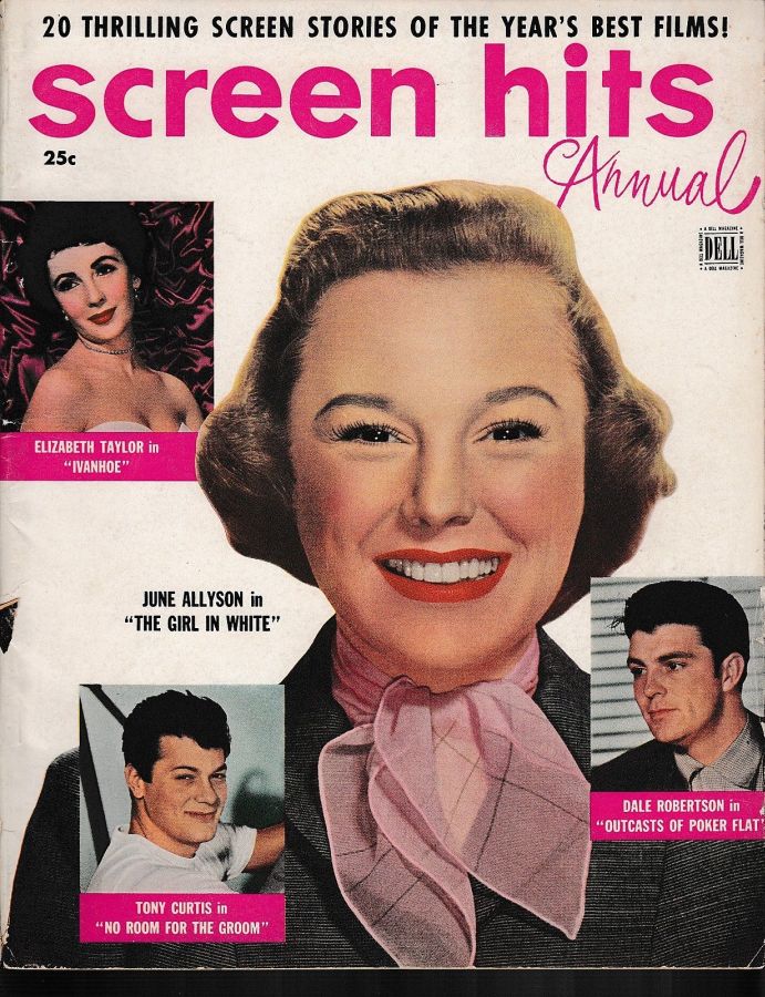 SCREEN HITS ANNUAL magazine side cover Issue 7  1952