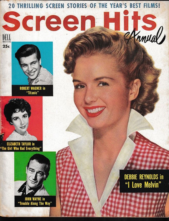 SCREEN HITS ANNUAL magazine side cover Issue 8  1953