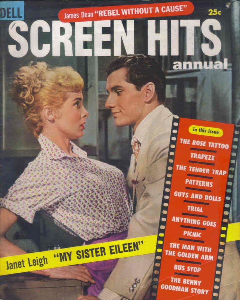 SCREEN HITS ANNUAL magazine side cover Issue 11  1956