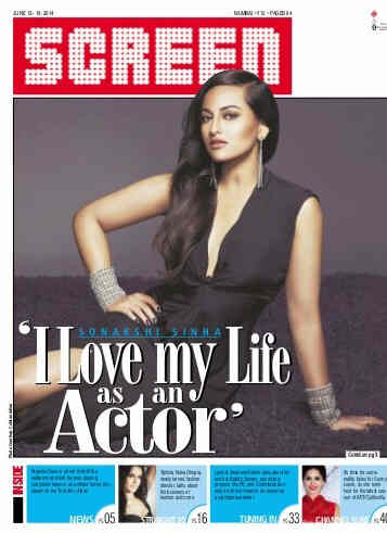 SCREEN WEEKLY (India) magazine side cover 13 June 2014