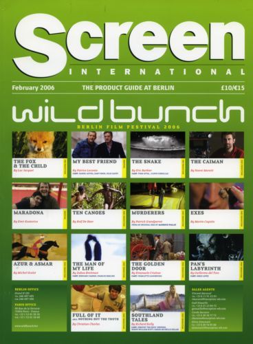 SCREEN INTERNATIONAL magazine side cover February 2006
