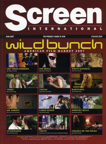 SCREEN INTERNATIONAL magazine side cover November 2007
