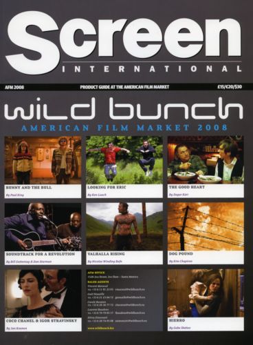 SCREEN INTERNATIONAL magazine side cover November 2008