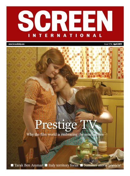 SCREEN INTERNATIONAL magazine side cover April 2011