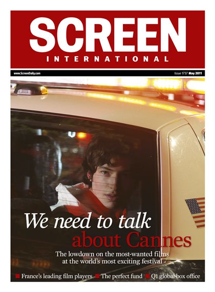 SCREEN INTERNATIONAL magazine side cover May 2011
