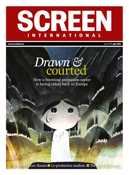 SCREEN INTERNATIONAL magazine side cover June 2011
