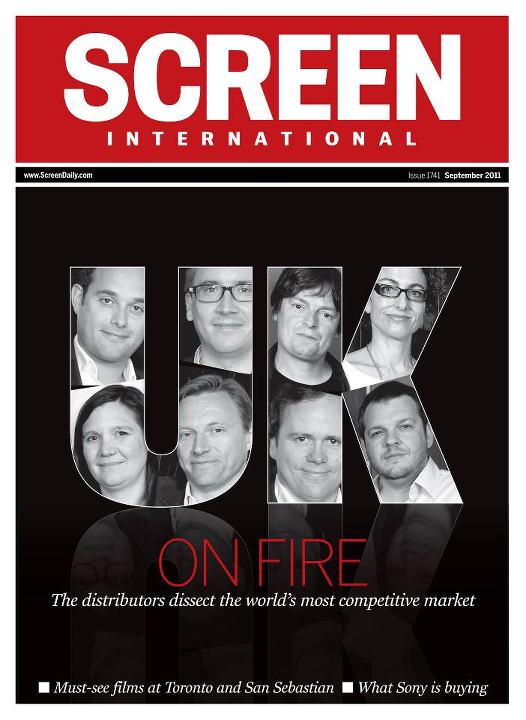 SCREEN INTERNATIONAL magazine side cover September 2011