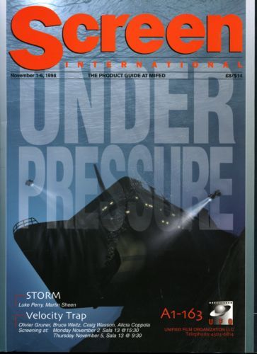 SCREEN INTERNATIONAL magazine side cover 1 November 1998