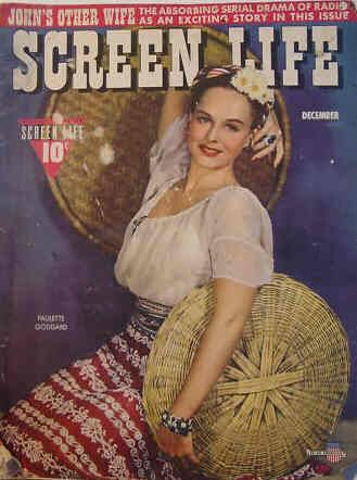 SCREEN LIFE (FAWCETT) magazine side cover December 1941