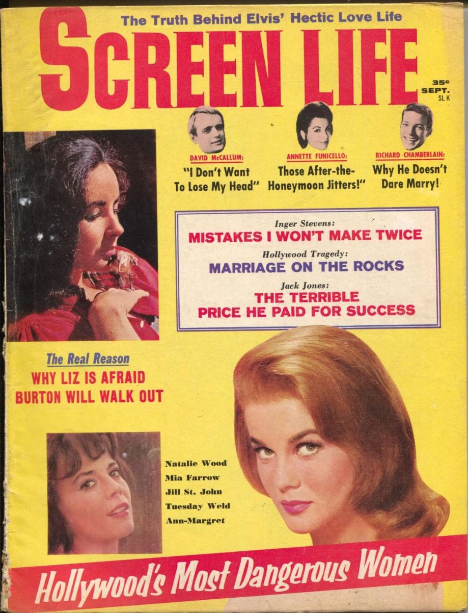 SCREEN LIFE magazine side cover  Vol 4 # 1 September 1965