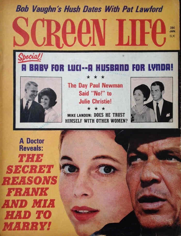 SCREEN LIFE magazine side cover January 1967