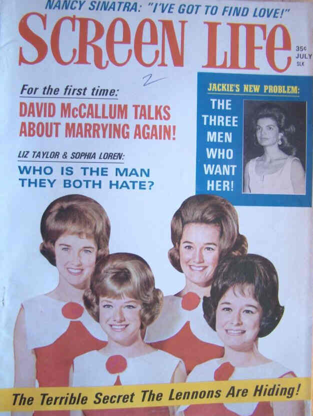 SCREEN LIFE magazine side cover July 1967