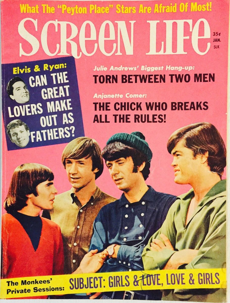 SCREEN LIFE magazine side cover January 1968