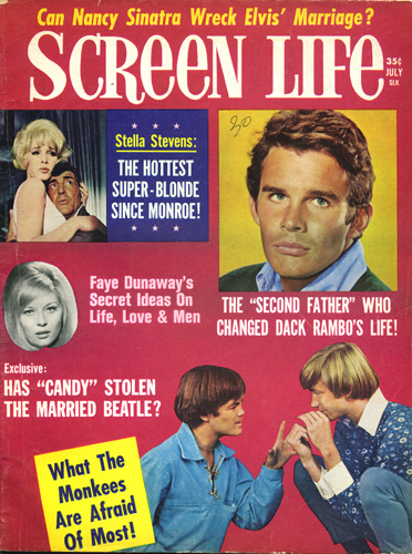 SCREEN LIFE magazine side cover July 1968