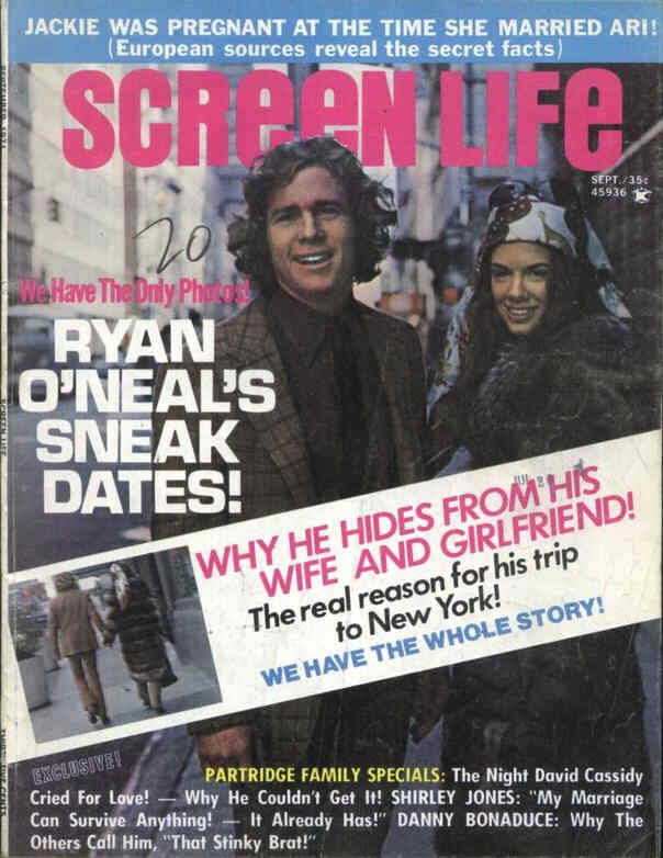 SCREEN LIFE magazine side cover September 1971