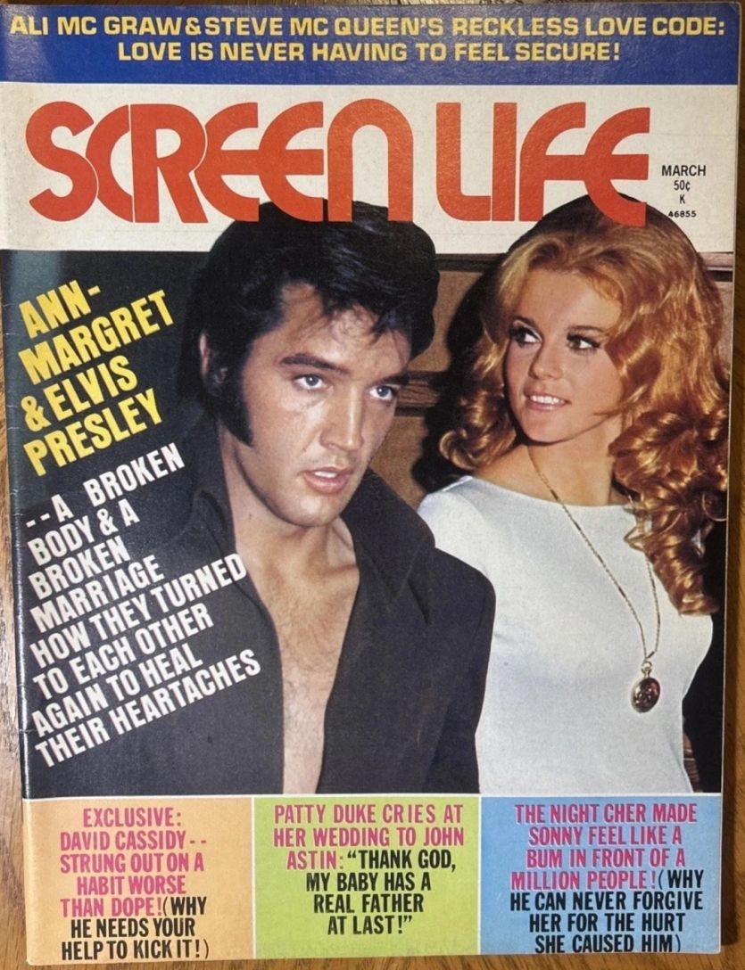 SCREEN LIFE magazine side cover March 1972