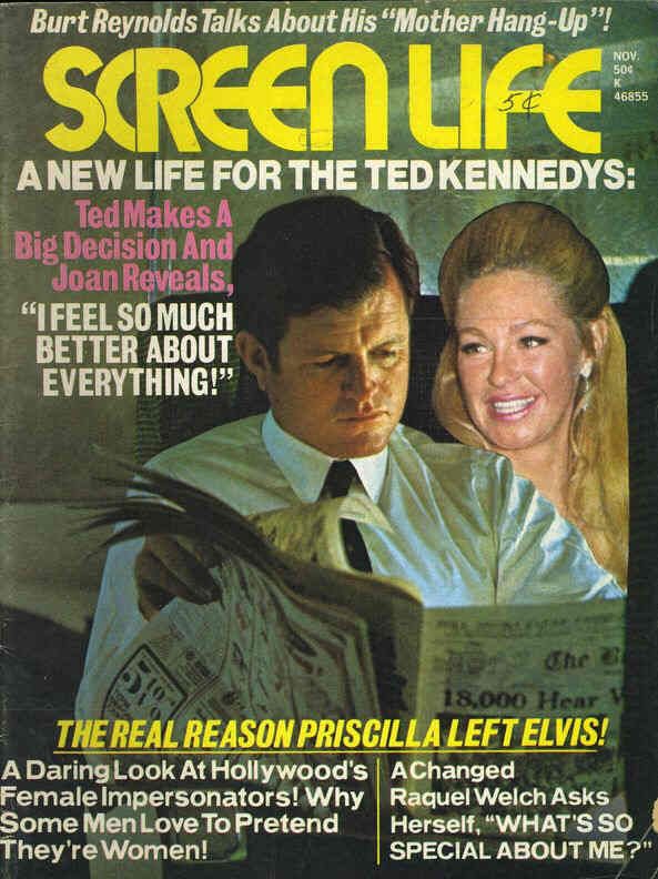 SCREEN LIFE magazine side cover November 1972
