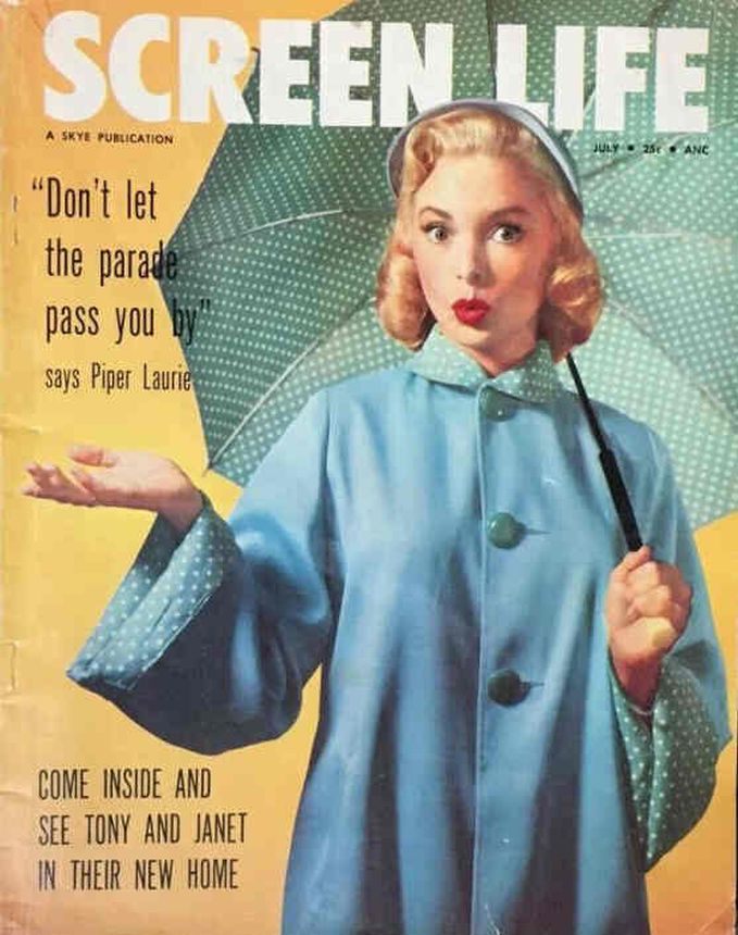 SCREEN LIFE magazine side cover July 1954