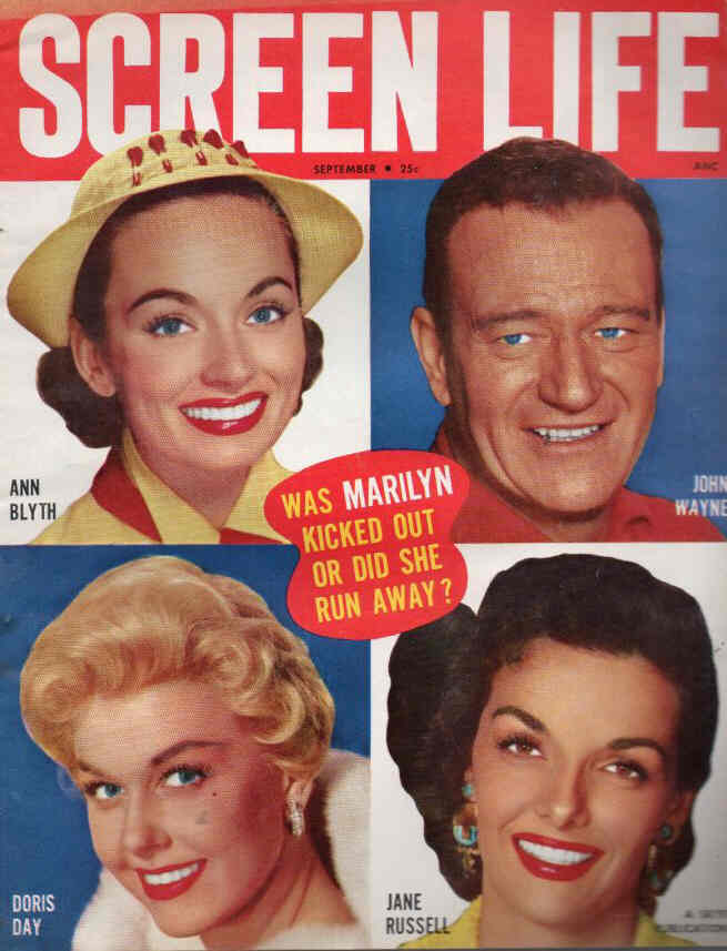 SCREEN LIFE magazine side cover September 1955