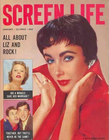SCREEN LIFE magazine side cover January 1956