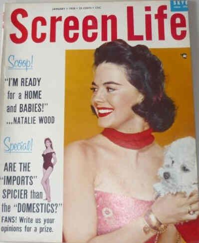SCREEN LIFE magazine side cover January 1958