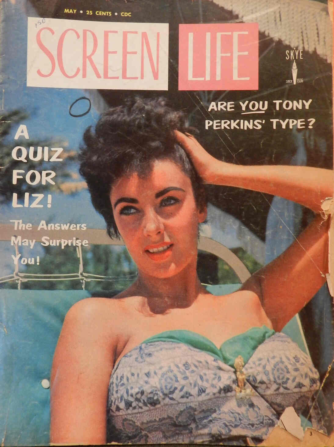 SCREEN LIFE magazine side cover May 1958