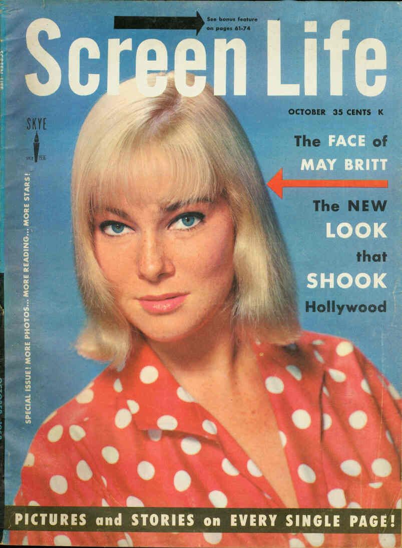 SCREEN LIFE magazine side cover October 1958